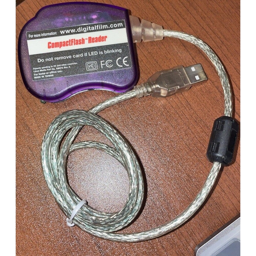 Vintage Lexar Media CF Compact Flash Reader USB